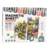 LEAN TOYS Set magnetischer Bausteine Kugelbahn Bunt 98 Teile