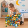 LEAN TOYS Set magnetischer Bausteine Kugelbahn Bunt 98 Teile