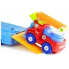 LEAN TOYS Fahrzeug-Set Polizei Feuerwehr Autotransporter Schraubfahrzeuge