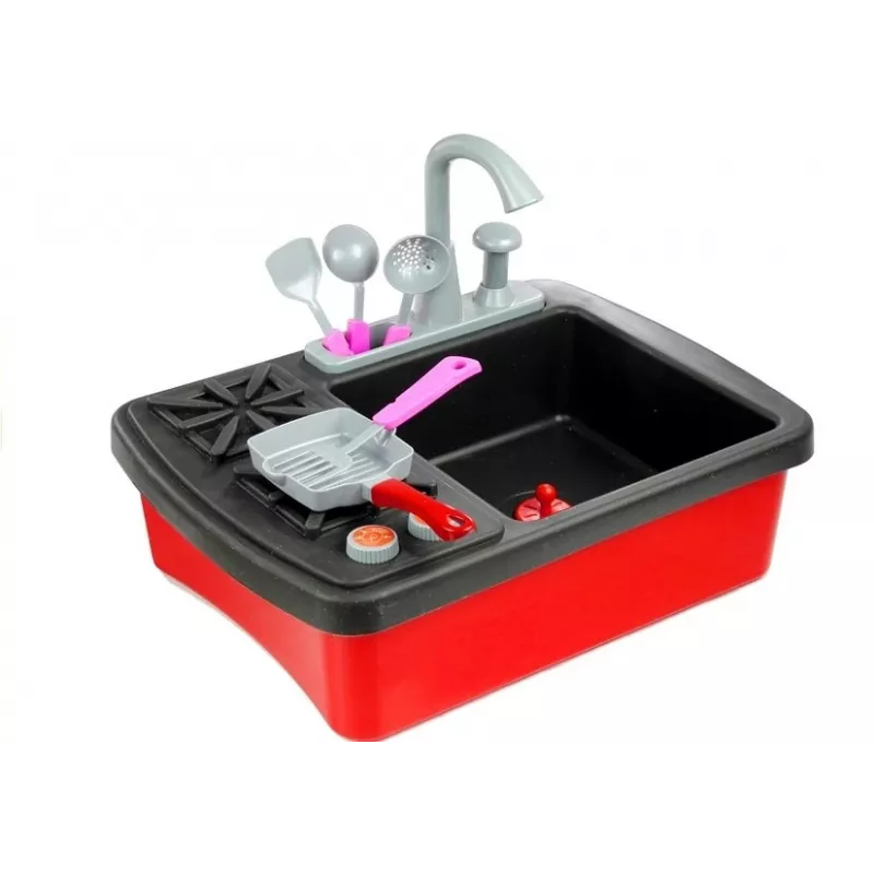 LEAN TOYS Spülbecken Küchenspüle mit Zubehör
