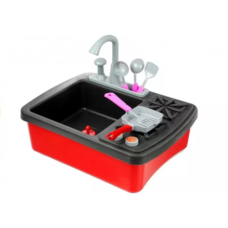 LEAN TOYS Spülbecken Küchenspüle mit Zubehör