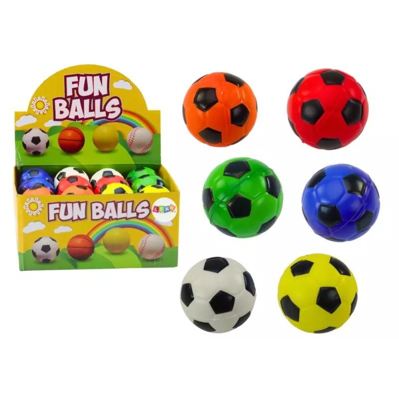 LEAN TOYS Kleiner weicher Schaumstoff-Fußball 5,5 cm
