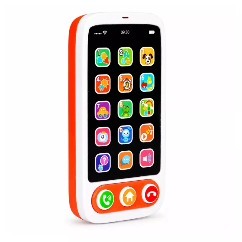 LEAN TOYS Smartphone Interaktives Lernspielzeug für Kinder mit Geräuschen und Lichtern