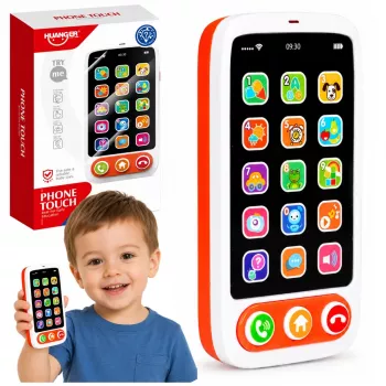 LEAN TOYS Smartphone Interaktives Lernspielzeug für Kinder mit Geräuschen und Lichtern