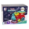 LEAN TOYS Seifenblasen-Lokomotive mit Licht und Sound, blau