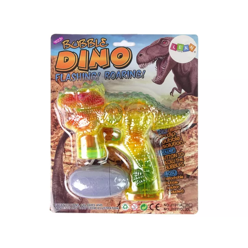LEAN TOYS Seifenblasenmaschine Dinosaurier 1x Ei