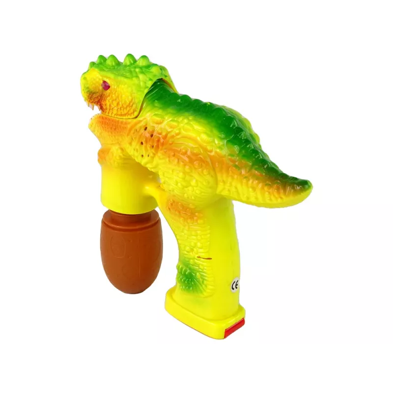 LEAN TOYS Seifenblasen Dinosaurier Bubble Liquid Ei Gelb