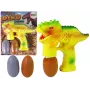LEAN TOYS Seifenblasen Dinosaurier Bubble Liquid Ei Gelb