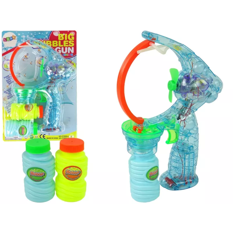 LEAN TOYS Seifenblasenpistole 24cm Licht & Sound