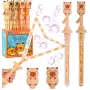 LEAN TOYS Seifenblasen Großer ausziehbarer Stab Capybara 49,5 cm 100 ml