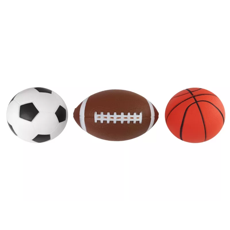 LEAN TOYS Soft Sports Ball Set 3in1 Football Basketball
