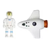 LEAN TOYS Space Mission Cosmos 4 Elemente Spielset – Rakete, Astronaut, Rover & Flagge (4 Teile, ab 3 Jahren)