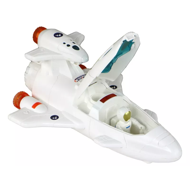 LEAN TOYS Space Mission Cosmos 4 Elemente Spielset – Rakete, Astronaut, Rover & Flagge (4 Teile, ab 3 Jahren)