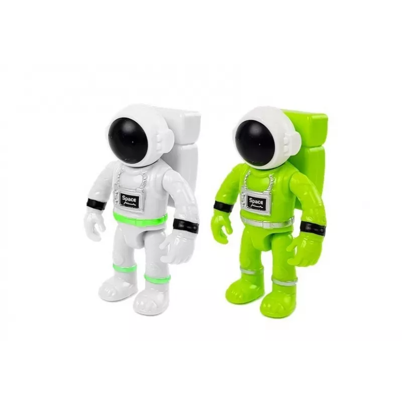 LEAN TOYS Space Rocket Astronom Cosmos Light & Sound – Batteriebetriebene elektronische Spielzeugrakete mit Astronautenfigur (3x AA)