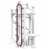 LEAN TOYS Space Track Konstruktionsbausteine 153 Teile - 3D buntes Murmelbahn-Set mit Tunneln und Bällen