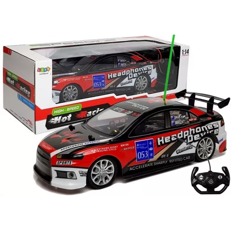 LEAN TOYS Sport Racing Remote Controlled Car R/C 27MHz Red
