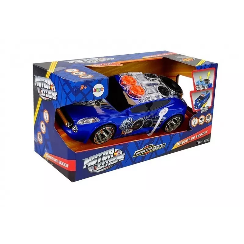 LEAN TOYS Sports Auto DJ mit Dachlautsprechern, Musik, Lichtern