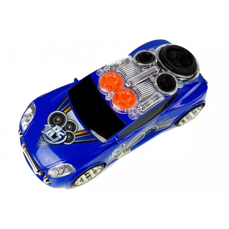 LEAN TOYS Sports Auto DJ mit Dachlautsprechern, Musik, Lichtern
