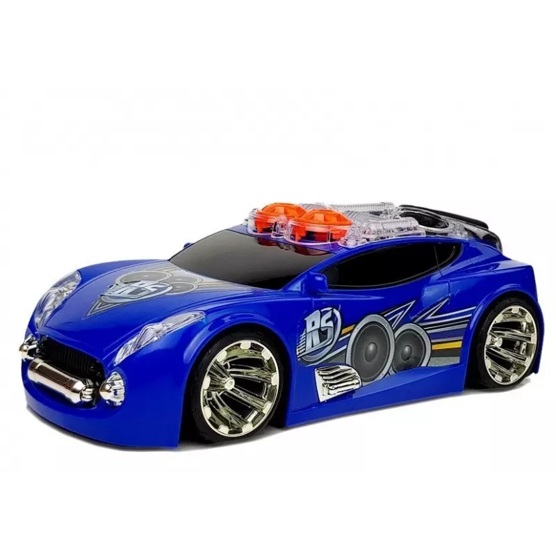 LEAN TOYS Sports Auto DJ mit Dachlautsprechern, Musik, Lichtern