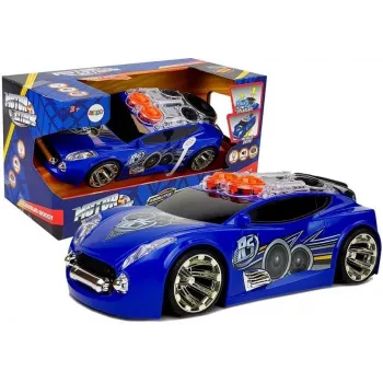 LEAN TOYS Sports Auto DJ mit Dachlautsprechern, Musik, Lichtern