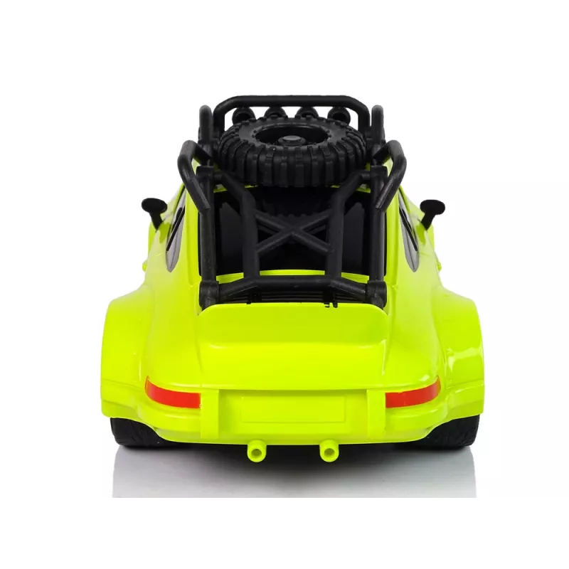 LEAN TOYS Sportwagen 1:18 Grün Ersatzrad Pilot