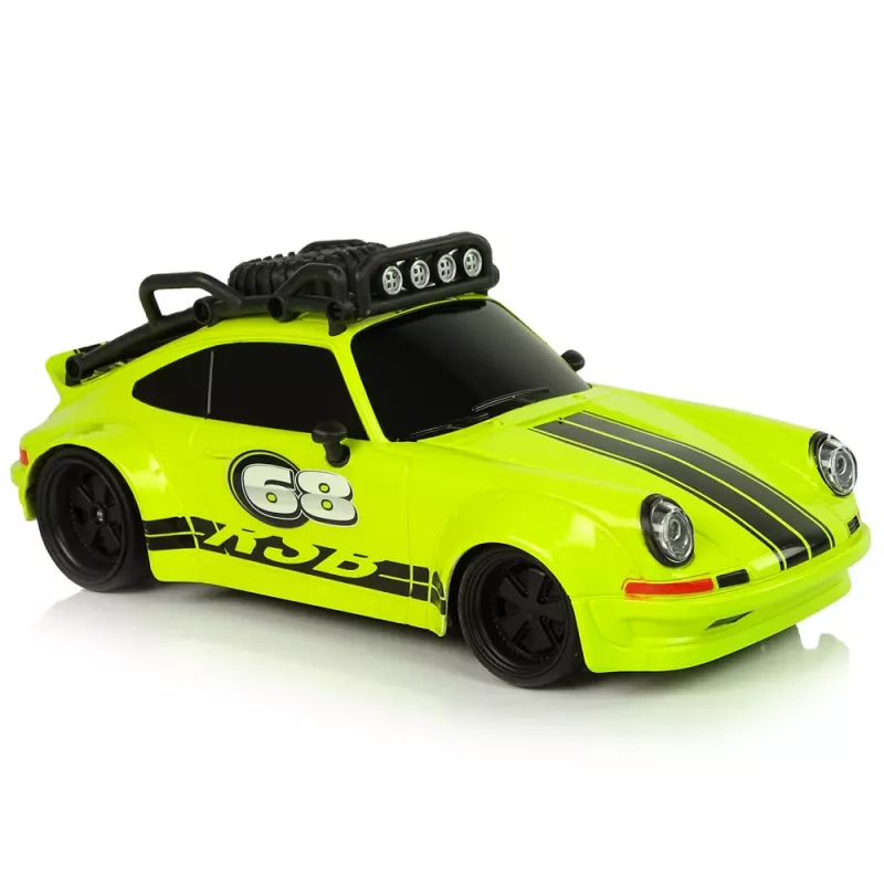 LEAN TOYS Sportwagen 1:18 Grün Ersatzrad Pilot