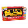 LEAN TOYS Sportwagen Krankenwagen Lichter Sound Gelb