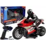 LEAN TOYS Sports Motorcycle 2.4G Remote Controlled Racer Range 35m Red