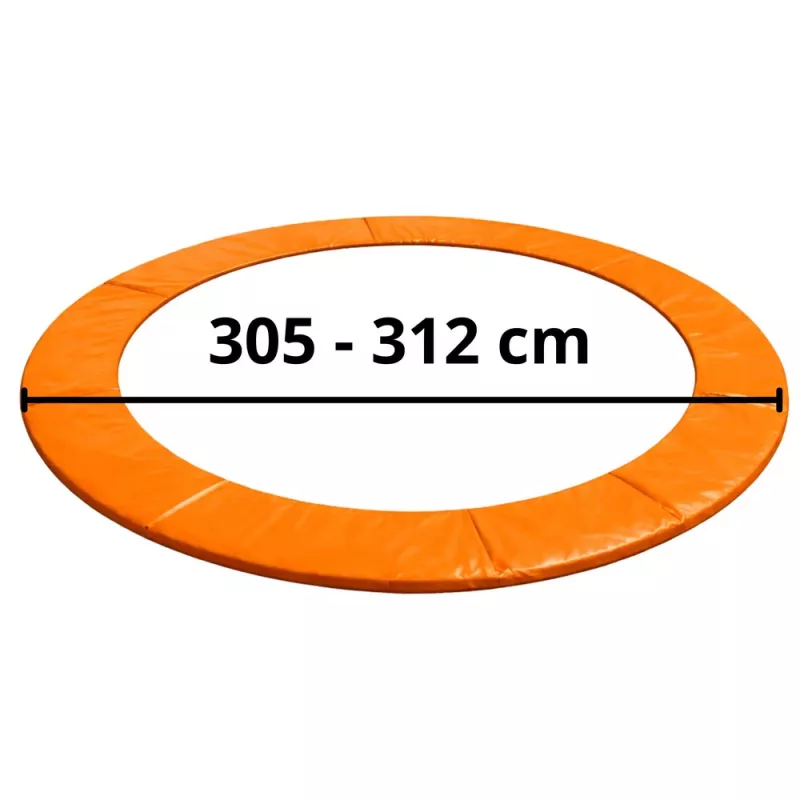 LEAN TOYS Federabdeckung für 10ft Trampolin, Blau, UV-beständiges PVC, EPE-Schaum, elastische Gurte, EN71, BEST Serie