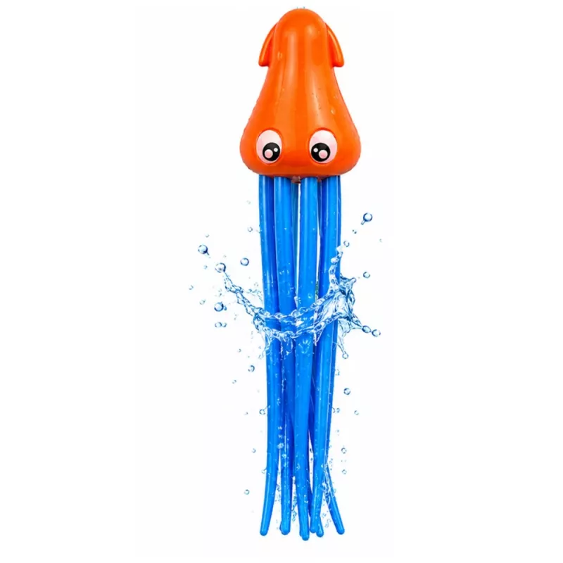 LEAN TOYS Tauchspielzeug Tintenfisch Qualle für Kinder Pool Bad 3er Set