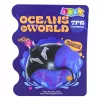 LEAN TOYS Stachelrochen Gummi-Figur dehnbar realistischer Ozeanfisch 13cm