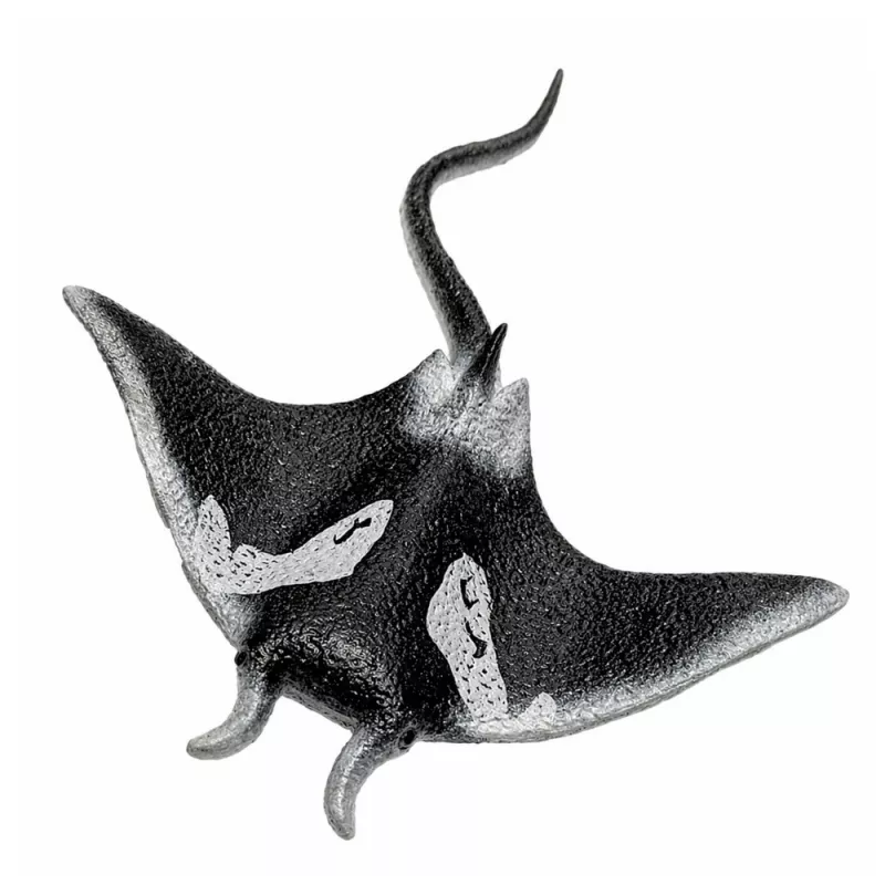 LEAN TOYS Stachelrochen Gummi-Figur dehnbar realistischer Ozeanfisch 13cm