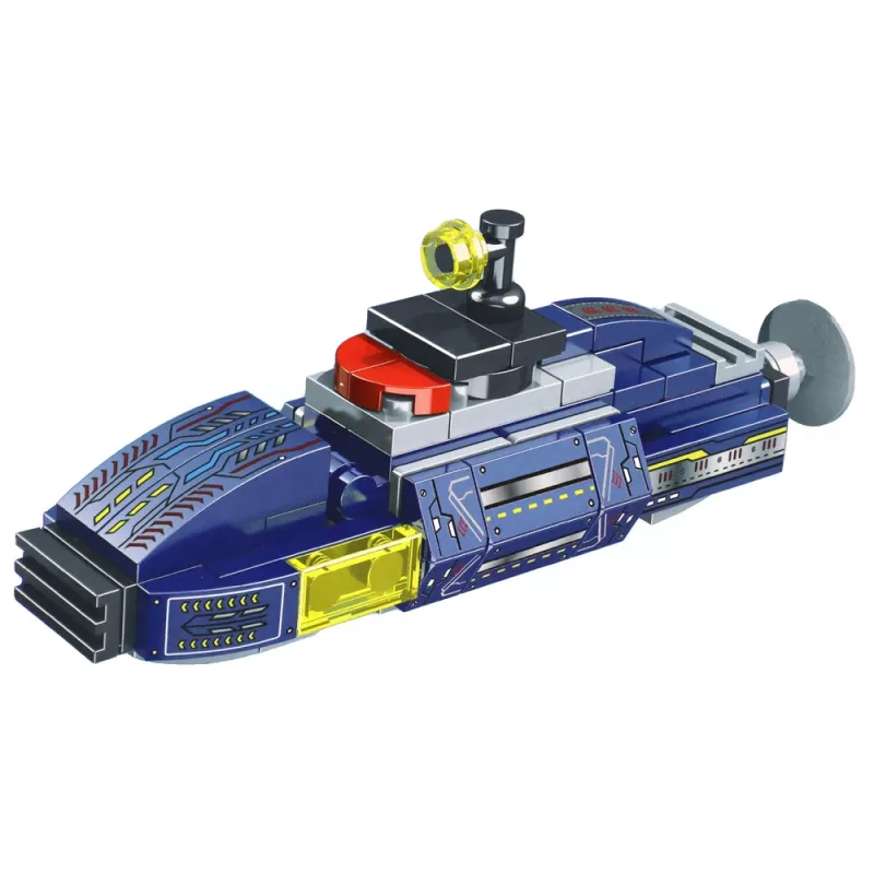 LEAN TOYS U-Boot Bausteine 115 Teile Konstruktionsaufkleber