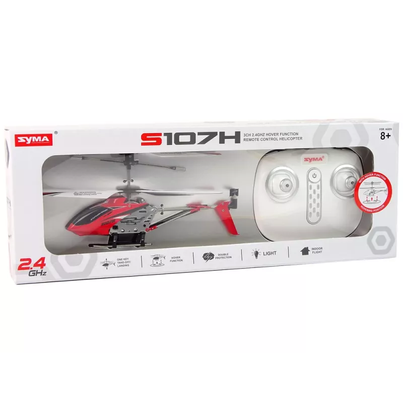 LEAN TOYS SYMA S107H 2.4G RC-Helikopter Rot