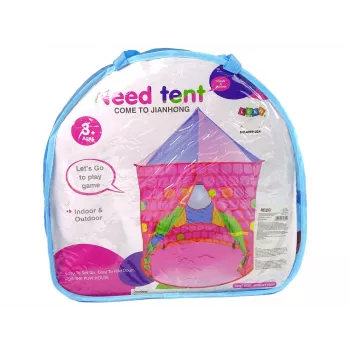 LEAN TOYS Zeltpalast Prinzessinnenburg Basis für Kinder Pink