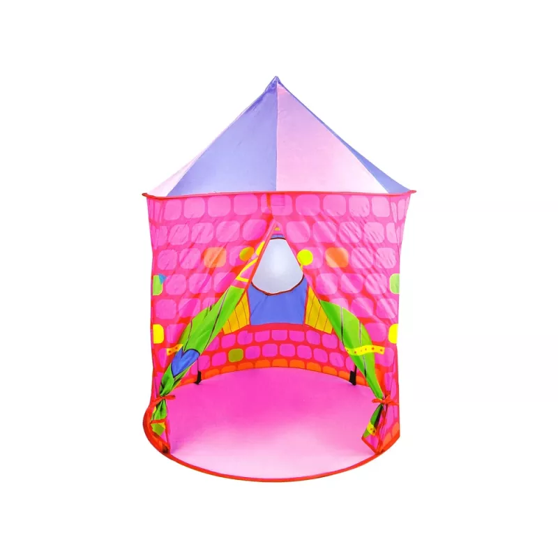 LEAN TOYS Zeltpalast Prinzessinnenburg Basis für Kinder Pink