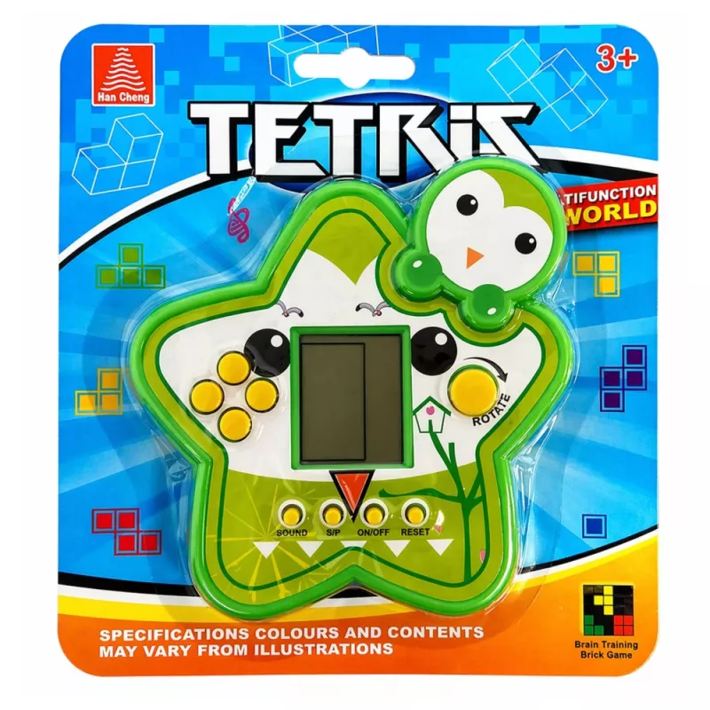 LEAN TOYS Tetris Star Electronic Game - Grün