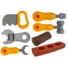 LEAN TOYS Werkzeugset Rucksack Werkstatt Orange und Grau
