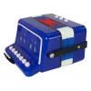 LEAN TOYS Spielzeug-Akkordeon für kleine Musiker, Blau (Modell 9423)