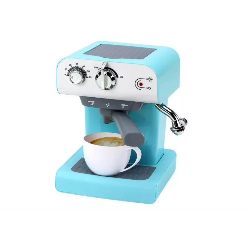 LEAN TOYS Spielzeug-Kaffeemaschine Haushaltsgeräte Wasser Dampf Türkis