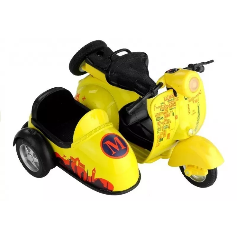 LEAN TOYS Spielzeug-Motorrad 3 Farben Fahren Lichter Spiel 1:14