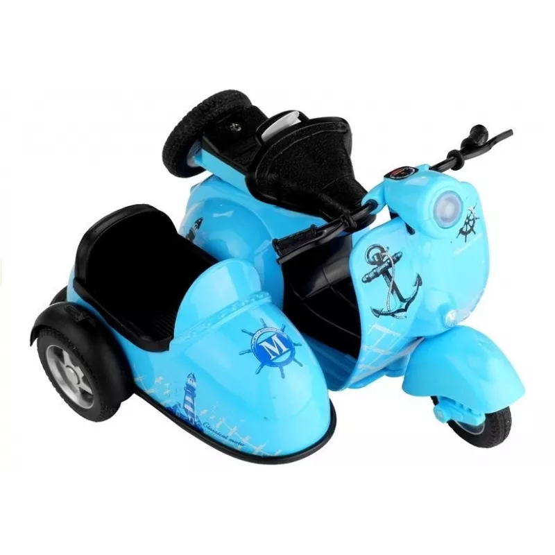LEAN TOYS Spielzeug-Motorrad 3 Farben Fahren Lichter Spiel 1:14