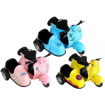 LEAN TOYS Spielzeug-Motorrad 3 Farben Fahren Lichter Spiel 1:14