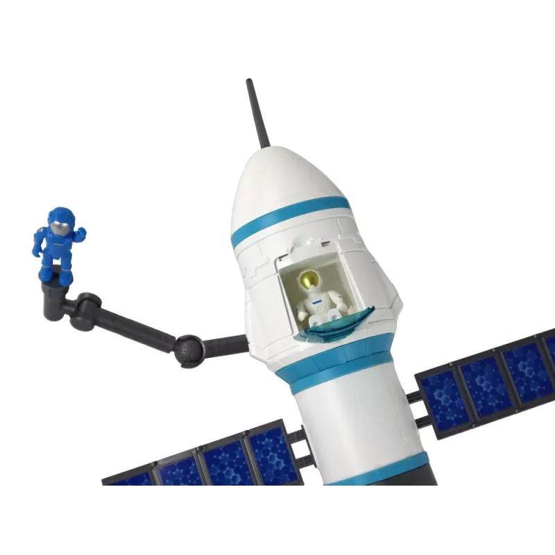 LEAN TOYS Spielzeug-Weltraummission Raketen-Astronauten-Abschussrampe 15 Elemente