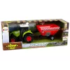 LEAN TOYS Traktor Farm abnehmbarer Getreideanhänger Sound Grün