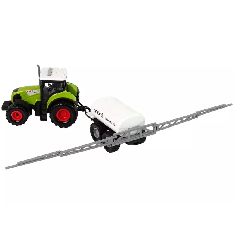 LEAN TOYS Traktor für Kinder mit Anhänger Bauernhofauto