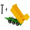 LEAN TOYS Traktor Roter Kipper Gelber Traktor 50 cm