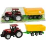 LEAN TOYS Traktor Roter Kipper Gelber Traktor 50 cm