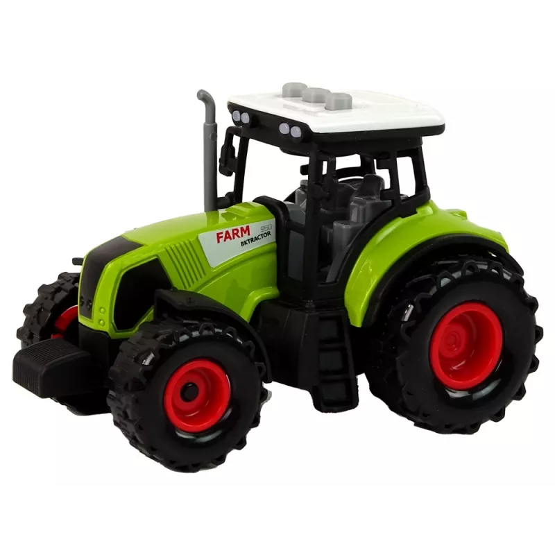 LEAN TOYS Traktor mit Anhänger Bauernhofauto