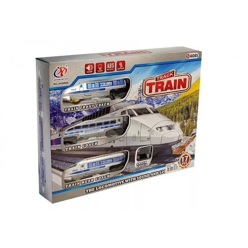 LEAN TOYS Zug-Akku mit Licht und Sound